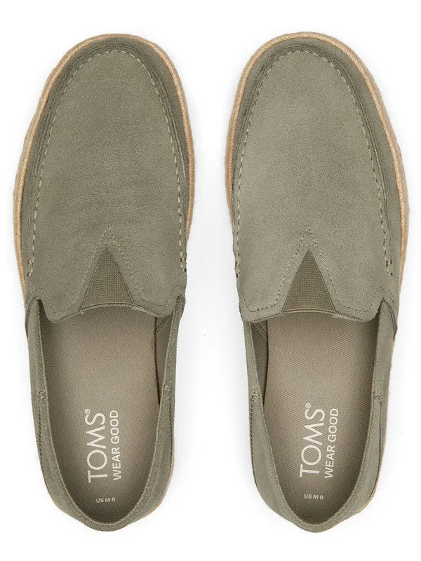 Alonso Loafers Olive Suede Espadrilles