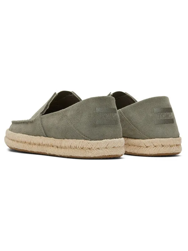 Alonso Loafers Olive Suede Espadrilles