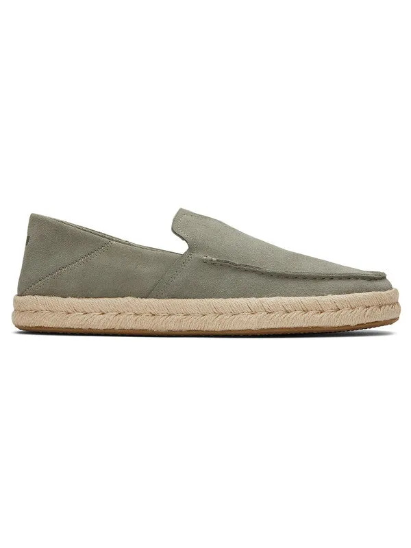 Alonso Loafers Olive Suede Espadrilles