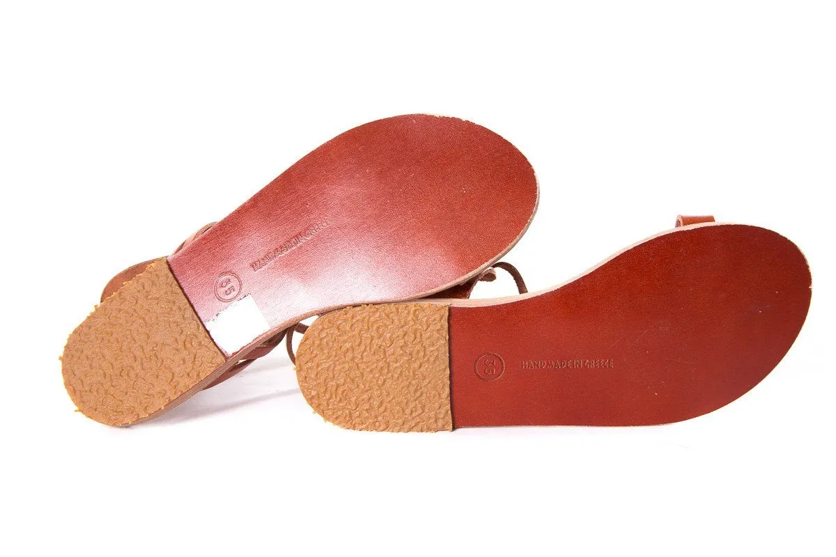 Ancient Greek Sandals Burnt Orange Sandals SZ 35