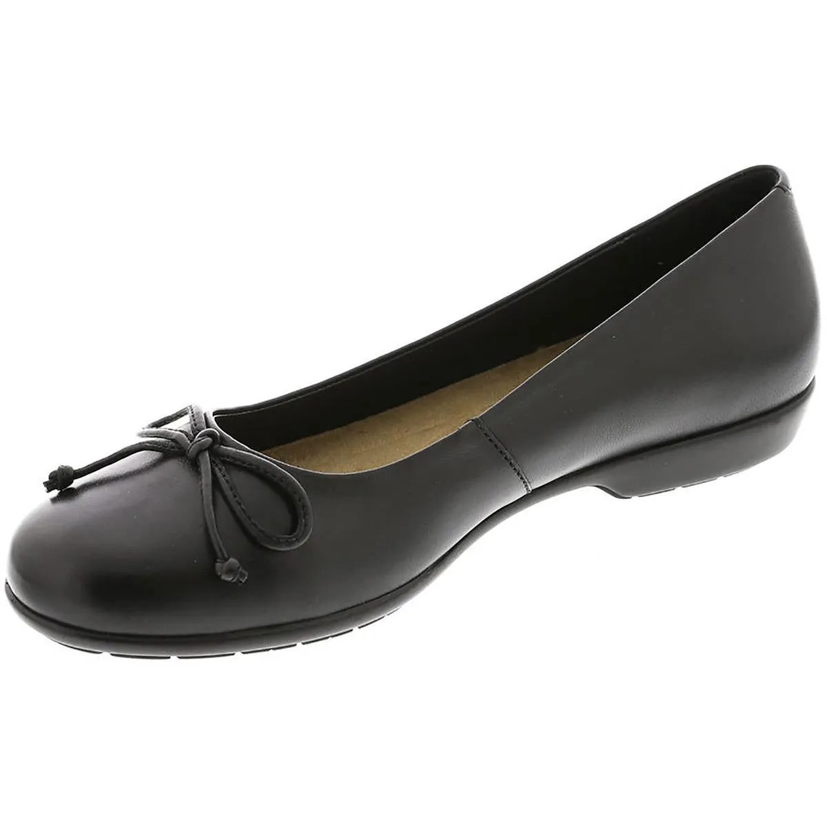 Array Womens Farrah Leather Bow Ballet Flats