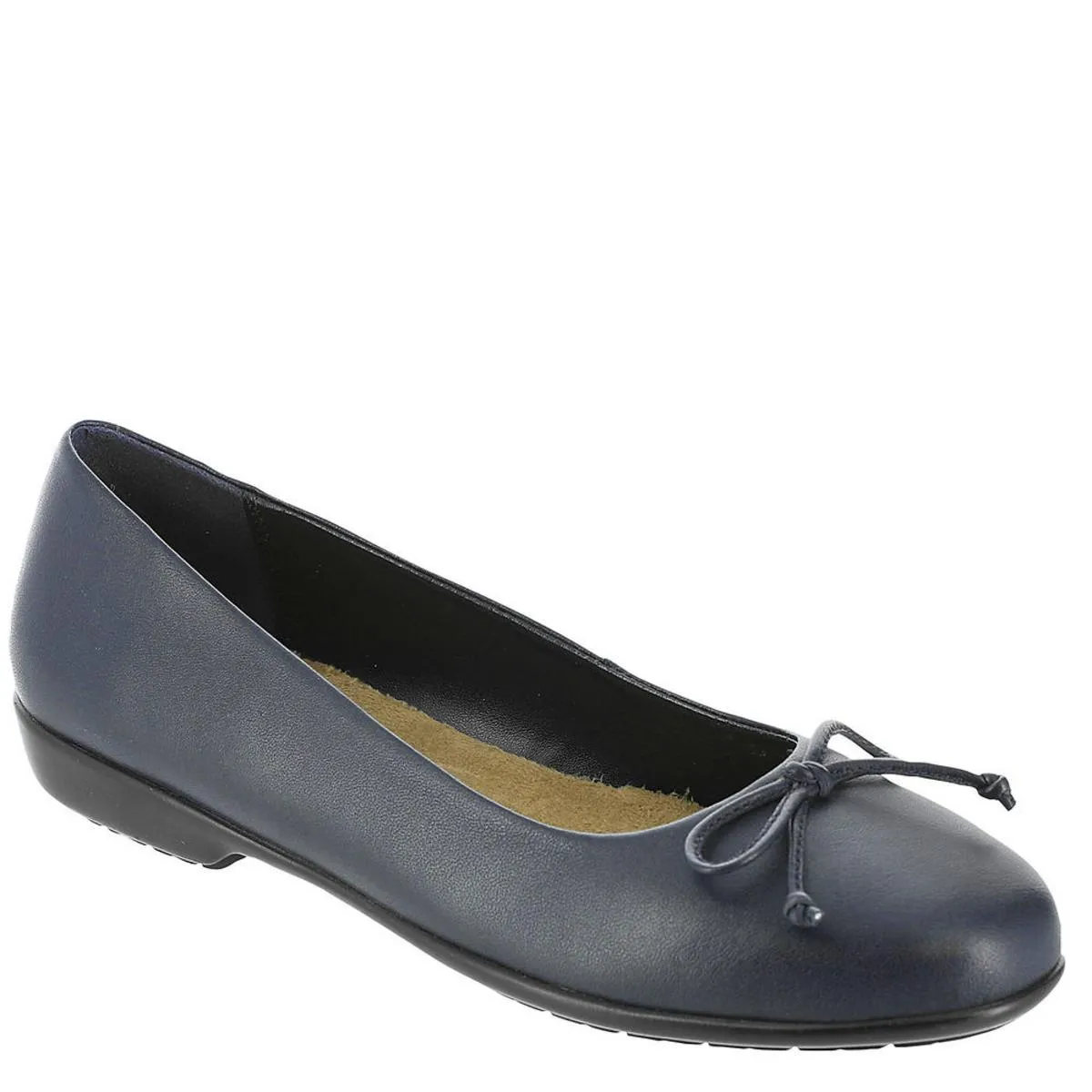 Array Womens Farrah Leather Bow Ballet Flats