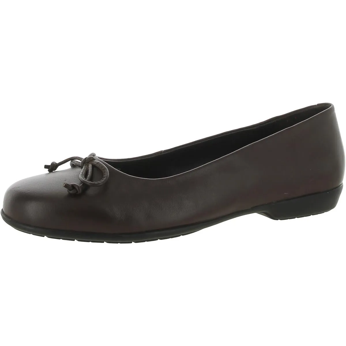 Array Womens Farrah Leather Bow Ballet Flats