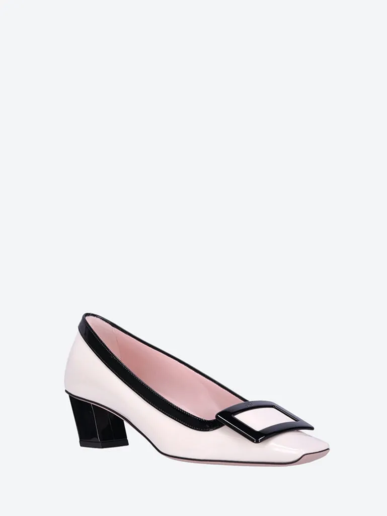 Belle vivier fabric buckle pumps