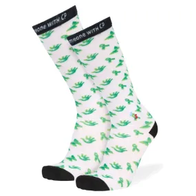 Cerebral Palsy Awareness Pattern Knee High Sock