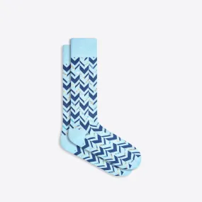 Chevron Stripe Mid-Calf Socks