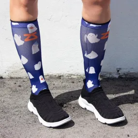 Cute Ghosts Compression Socks (Knee-High)