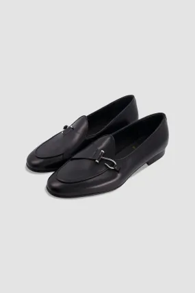 Edhen Milano Comporta Black Leather Loafers