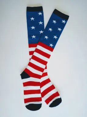 Flag Knee High Socks