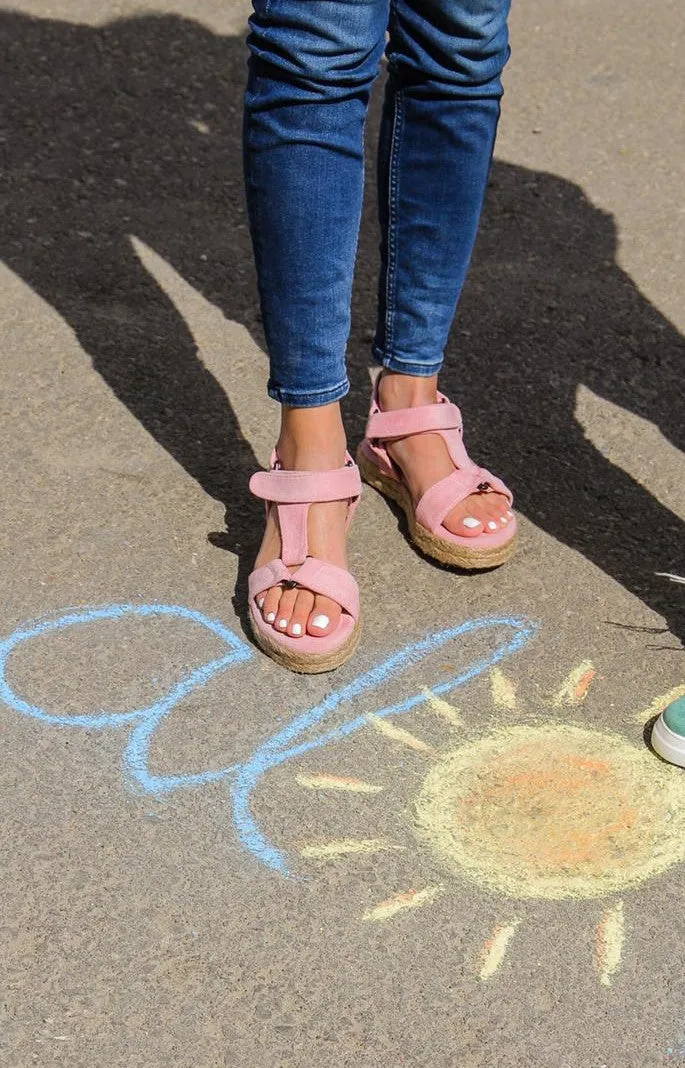 Suede Sandals Rose