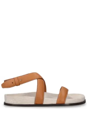 Toteme   Suede flat sandals 